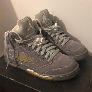 Jordan Wolf Grey 5s - Size 6